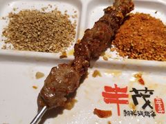 现穿羊肉串-丰茂烤串(钦州北路店)