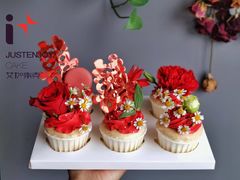 订婚蛋糕/婚礼蛋糕/古风款/&nbsp;提前一周预定-艾加柒克蛋糕茶歇甜品台(春熙路店)