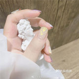 脏脏紫色晕染美甲