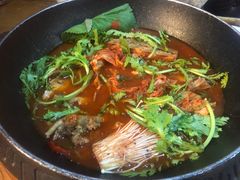 土豆排骨火锅-喇喇排骨火锅·传统韩式脊骨汤(望京西园总店)