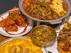 -东来菜馆•手抓海鲜家常菜•海鲜锅贴(鸽子窝店)