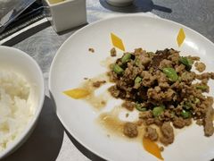 小炒茄子配米饭-厉家菜(金宝街店)