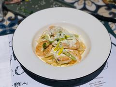 芦笋虾仁白汁意面-静香HOUSE·全时段融合餐厅(七星欢乐颂店)