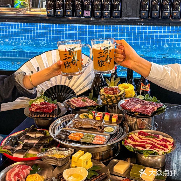 隐藏在一家烤肉店的小酒馆 余姚！吃到了曼谷同款流水虾！