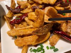 干巴炒藕-缘生态云南菜·野生菌庭院餐厅(华侨城店)
