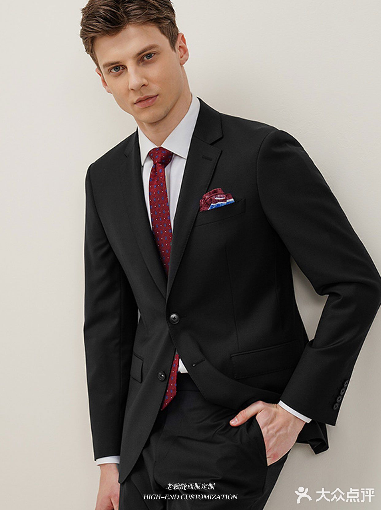 重庆西服丨黑色西服穿上身✅真的很高级☕️