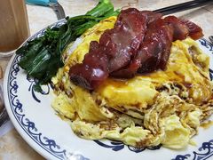 炭火叉烧滑蛋加肠仔-渔记茶餐厅(渔村店)