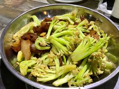 菜花炒烧肉-石岐乳鸽村(南海第三分店)