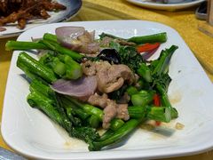 菜心炒面肉-大笑饭堂(甲子桥店)