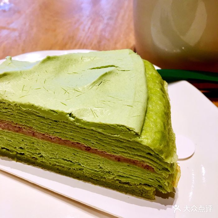 星巴克(乌镇子夜路店)抹茶千层蛋糕图片 - 第1张