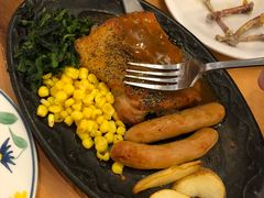 香辣烤肠配黑椒鸡排-萨莉亚意式餐厅(深圳北站店)