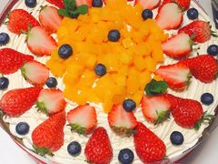 鲜果草莓抹茶裸蛋糕-艾加柒克蛋糕茶歇甜品台(春熙路店)