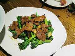 沙茶菜心炒牛肉-广东道至正餐厅(区庄店)