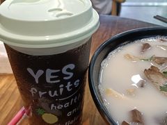 冰镇桂花柠檬酸梅汤-鸭小妹鸭血粉丝(老门东店)