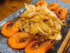 大虾烧白菜-老东镇啤酒屋海鲜加工·蒸汽海鲜·海鲜烧烤(台东店)