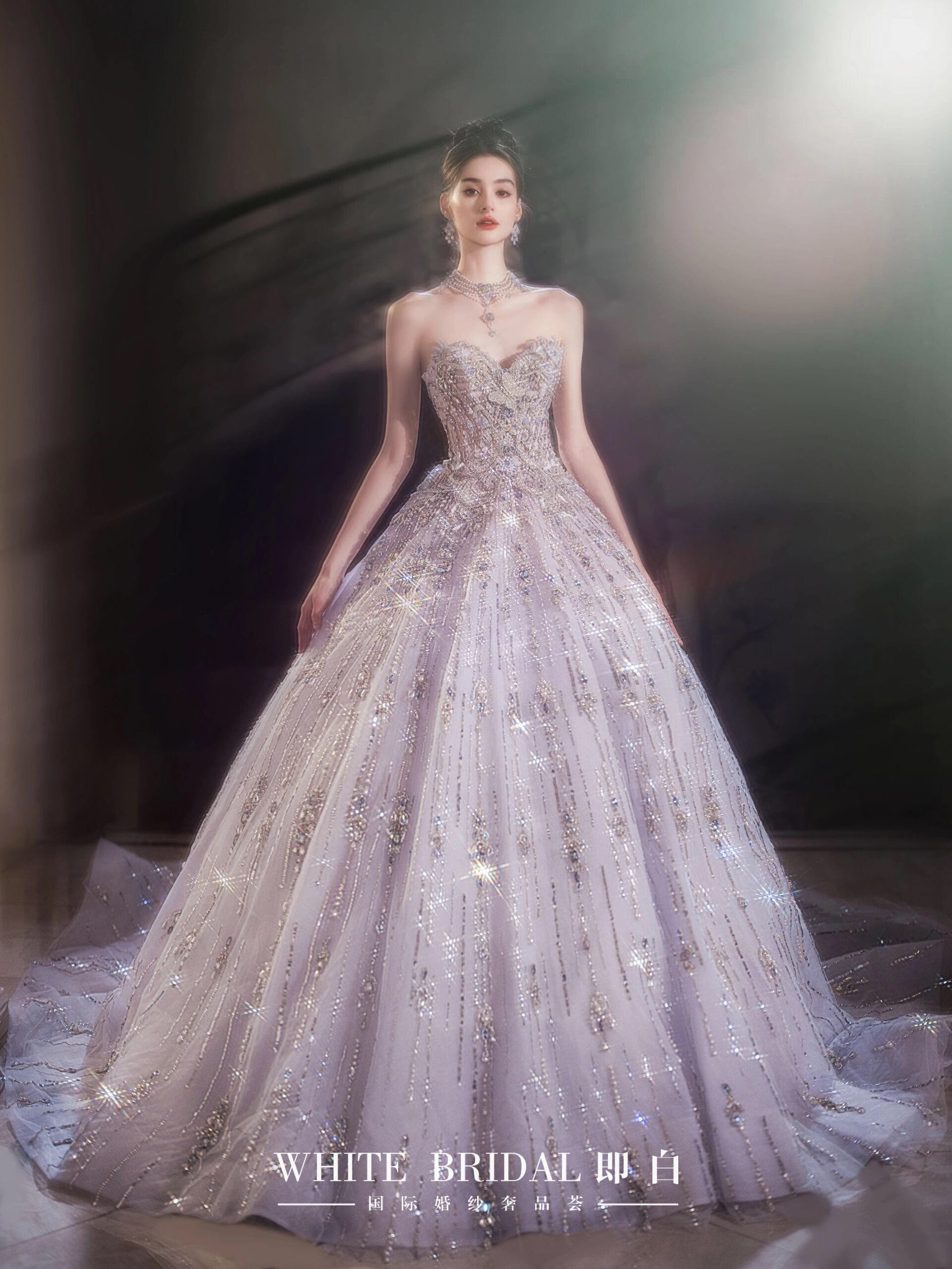 梦幻般的星空晚裙