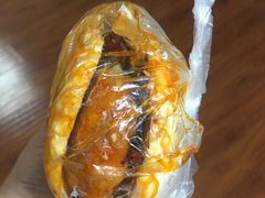 -清真马乐贝腊牛肉蛋黄菜夹馍(马蓉洒金桥店)