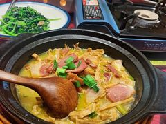 咸肉炖嫩笋尖-老阿爸鲜鱼土菜(昆山花桥店)