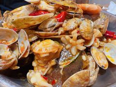 -东来菜馆•手抓海鲜家常菜•海鲜锅贴(鸽子窝店)