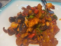 辣炒八爪鱼五花肉-屋里家延边朝鲜族冷面(梅林3店)