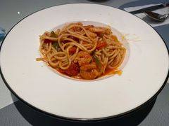 茄汁虾仁意面-伊斯坦布尔土耳其清真咖啡餐厅