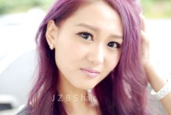 全头紫色染发-极致·本色 发型工作室