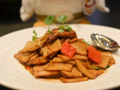 珍菌烧汁炒鹅肝-丽晶轩中餐厅(重庆丽晶酒店)