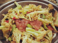 干锅有机菜花-一品半亩园水饺(新城路店)