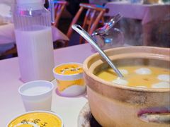 沙锅鸡汤鱼圆-早酒肖汉老味拌面