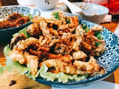 椒盐蘑菇-有才叔的小馆(招商依云曲江店)