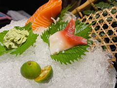 三文鱼刺身-上井料理黑金店(IFS国金中心店)