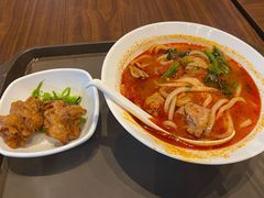 番茄汤鸡肉乌冬面套餐-大食代美食广场(迪士尼小镇店)
