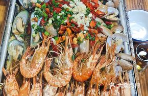 Grilled Fish with Fresh Shrimp