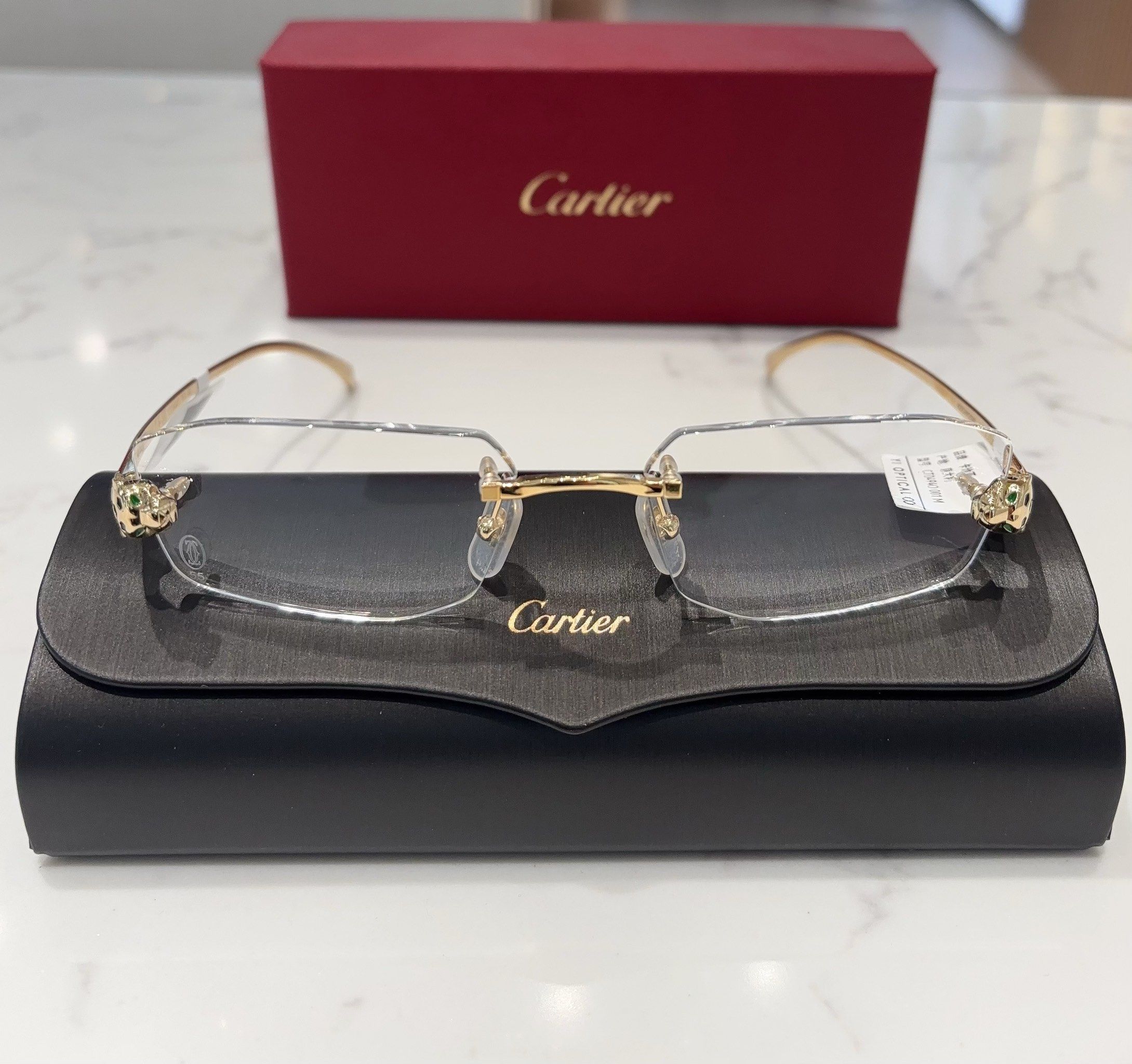 卡地亚豹首无框情侣款