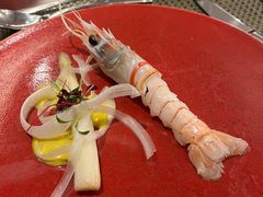 火炙大虾配白芦笋芒果凝乳-上海兴国宾馆香樟园西餐厅
