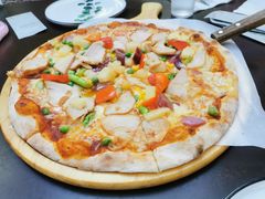 烧烤熏鸡肉披萨-城门披萨