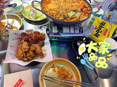 甜辣酱拼盘炸鸡-Meet Sun韩式大排档(五一广场7MALL店)
