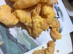 金牌脆皮虾-东来菜馆•手抓海鲜家常菜•海鲜锅贴(鸽子窝店)