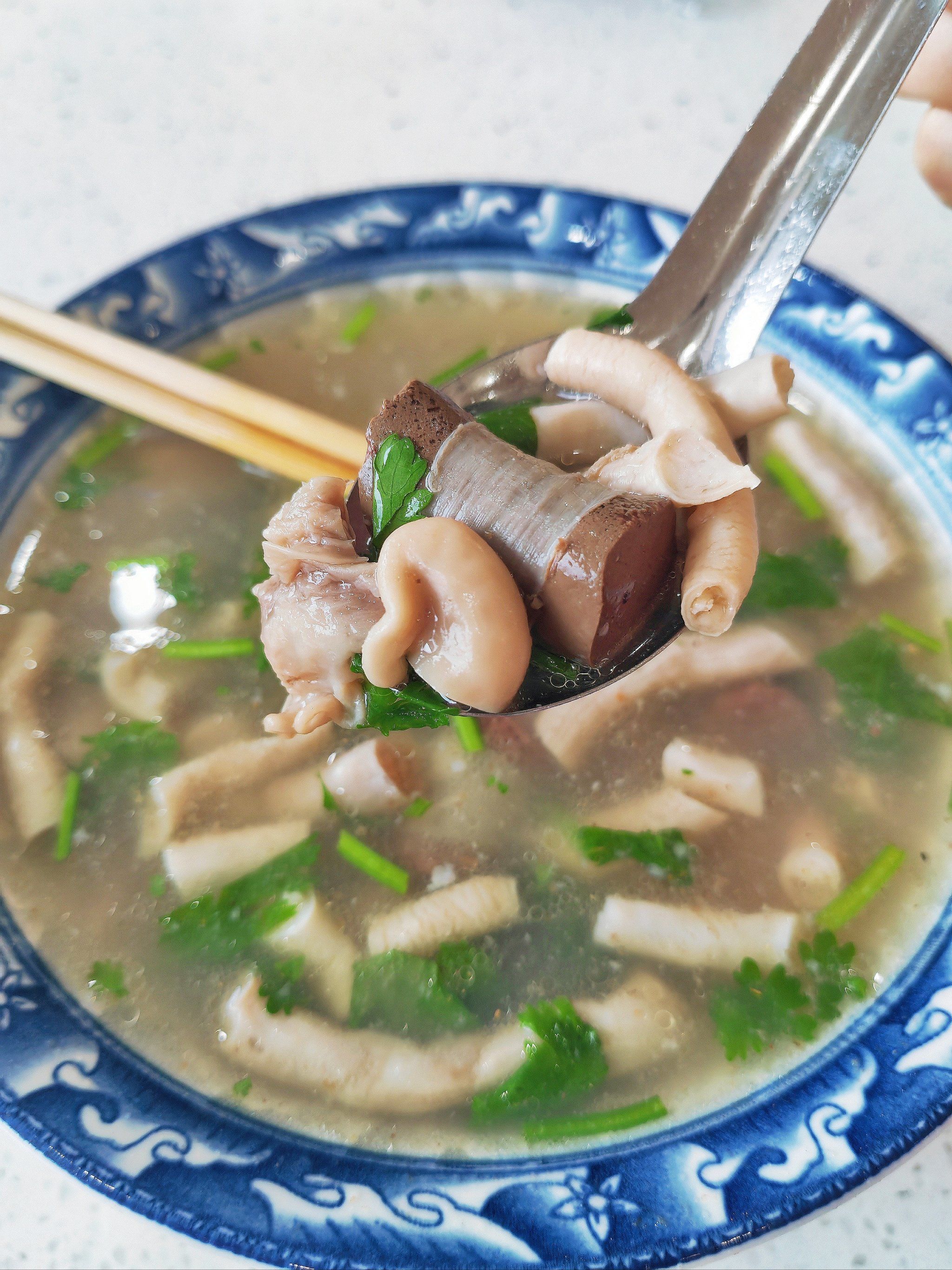 羊肠子汤一碗解冻寒!