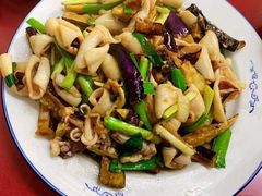 山茄炒比管-兴国苑酒店