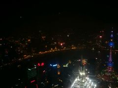 夜景-上海环球金融中心云端足球盛典