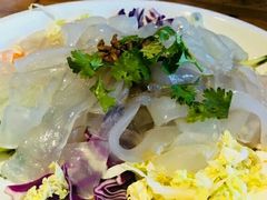 青花自制大拉皮-大清花饺子(山庄店)