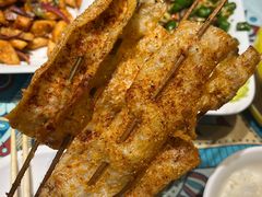 烤龙骨豆皮-楼兰古丽·新疆拌面·清真(华阳城店)