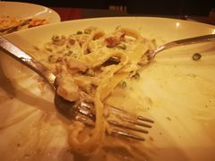 奶油培根意大利面-WOLFGANG PUCK KITCHEN & BAR(迪士尼小镇店)