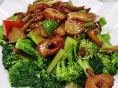 西兰花素叉烧-紫竹林素食(祖庙路店)