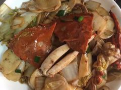 白蟹炒年糕-赵璐海鲜面馆(德行路店)