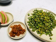 咸蛋黄炒豆角-鹿港小镇(悠唐店)