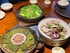 铁板野菜豆腐-农厨好味·温泉鹅·农家菜