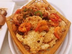 金蒜锅巴焗海虾-食为先(广园店)