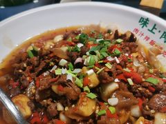 老坛剁椒肉炒肉-味上湘菜馆(河马店)